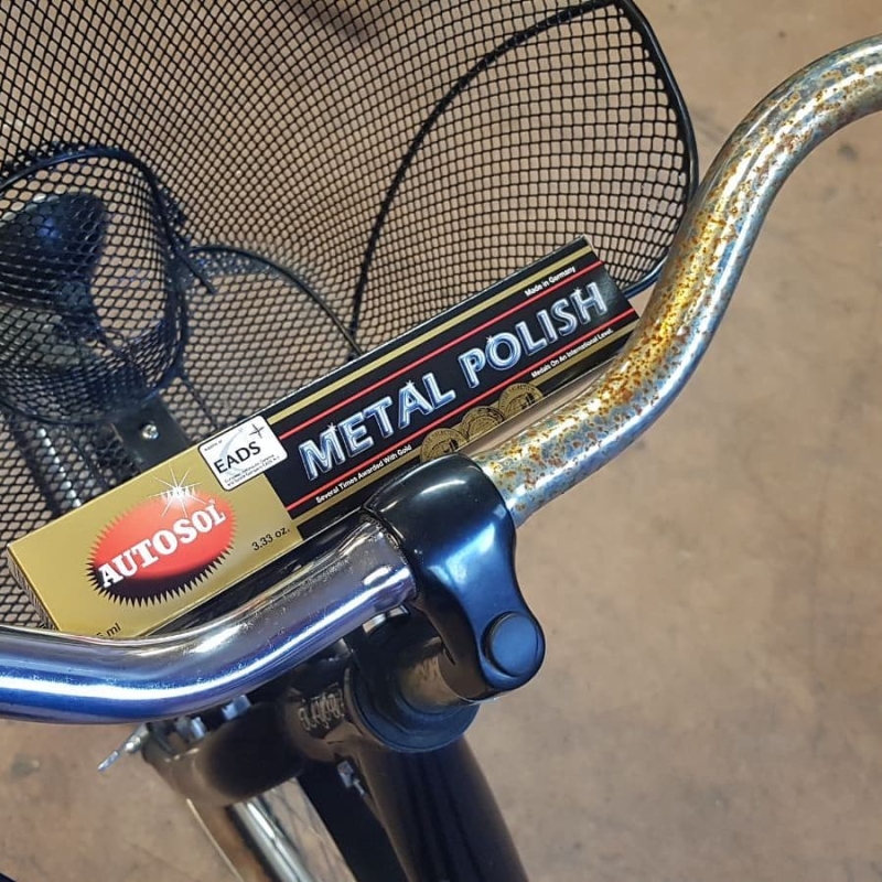 AutoSol Metal Polish For Chrome Aluminium Metal Steel Cars, Bikes, Etc 3.33  oz