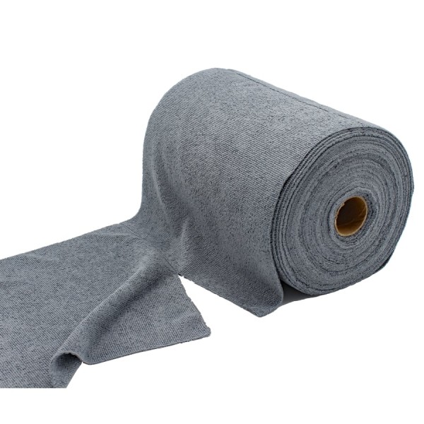 Microfibre cloth on roll - Grey 30 x 30 cm - 75 pieces