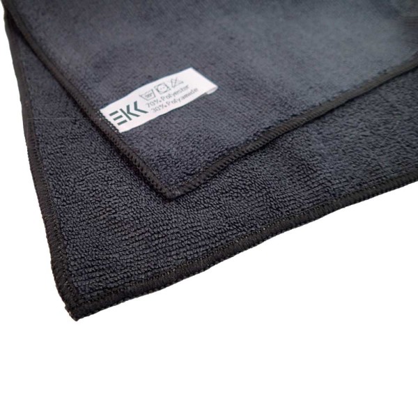 Microfibre cloth black Soft 40 x 40 cm (5 pieces)