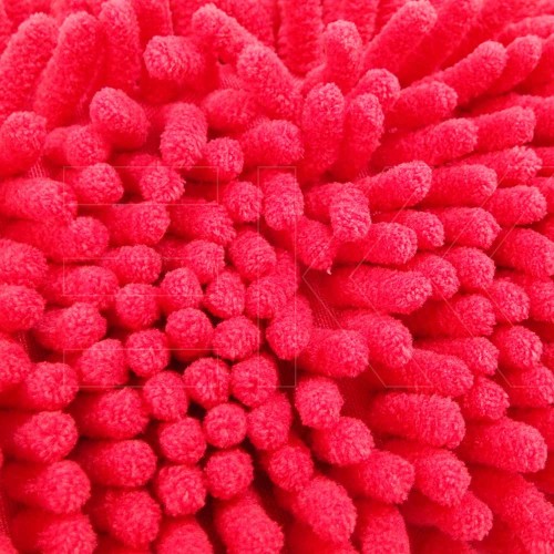 Washing Glove Microfibre Rasta Red