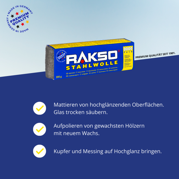 Rakso Steel Wool 0000 EXTRA FINE