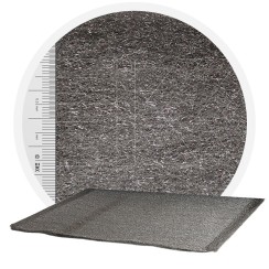 Stainless Steel Wool 434 - 1000 mm, 30 μm, ± 1200 gr/m2 (per metre)