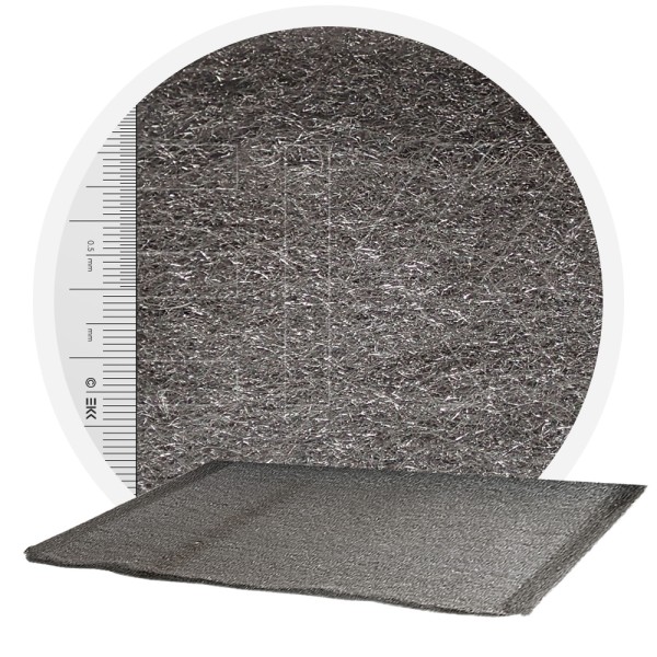 Stainless Steel Wool 434 crossed 1000 mm - 30 μm, ± 1200 gr/m2