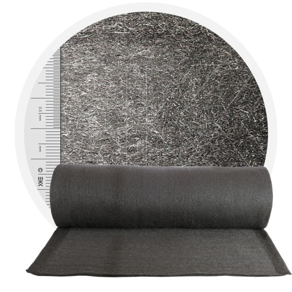 Stainless Steel Wool 434 crossed 1000 mm - 30 μm, ± 1200 gr/m2