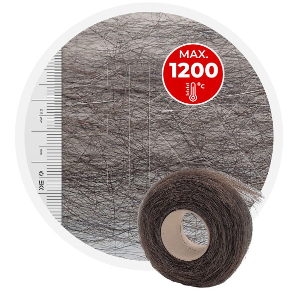 Stainless steel Damper wool HT - roll 1 kg