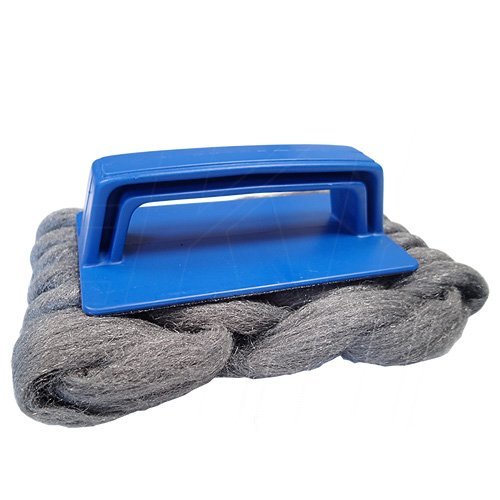 Handle steel wool mat