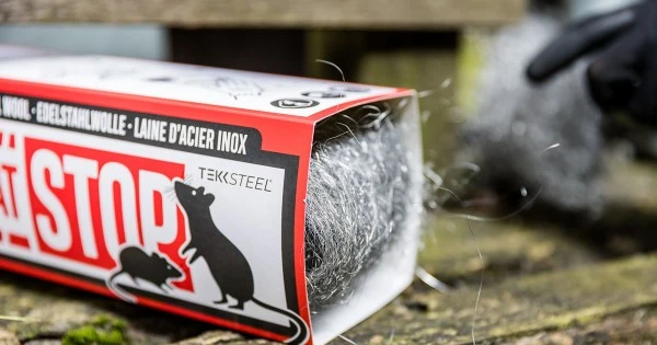 Steel wool against mice, rats and other rodents