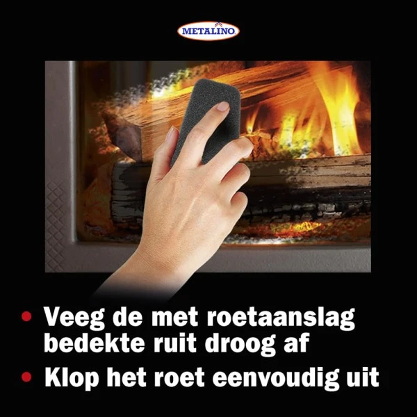 Metalino Fireplace Glass Cleaner (2x)