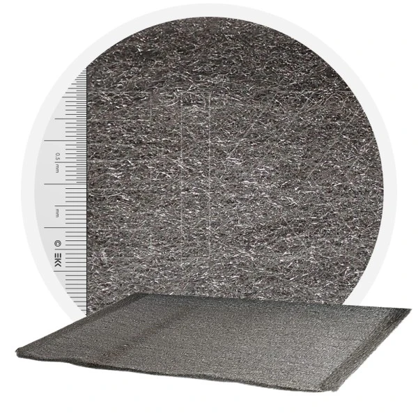 Stainless Steel Wool 434 crossed 1000 mm - 30 μm, ± 1200 gr/m2