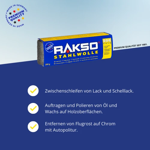 Rakso Steel Wool 000 FINE