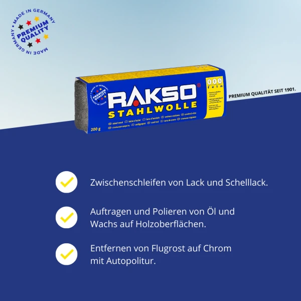 Rakso Steel Wool 000 FINE