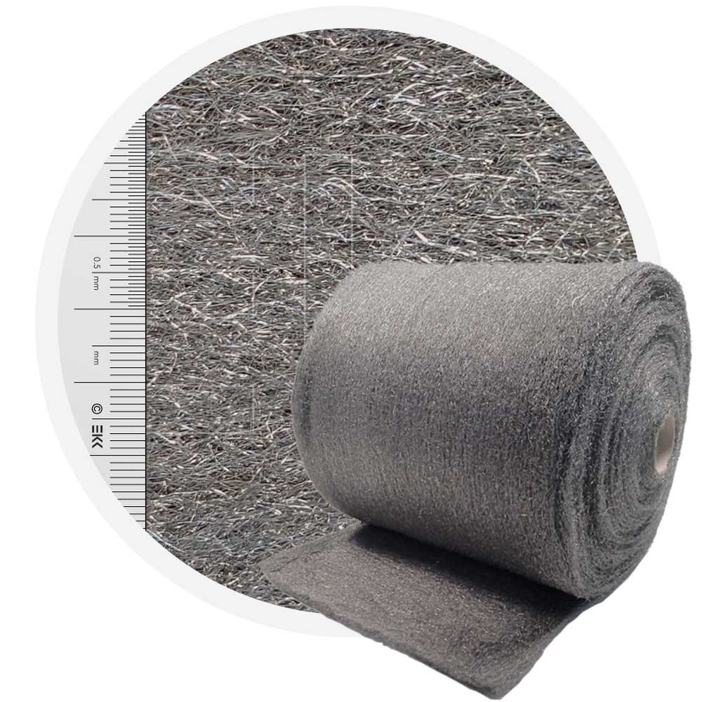Stainless Steel Wool 434 normal 400 mm - 1000 gr/m2 | TEKKSTEEL